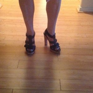 Gianni Bini leather and cork heals 7